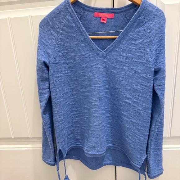 Lilly Pulitzer Jody V-neck Sweater Periwinkle Purple Size Sm - Picture 1 of 2